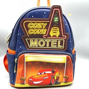 Loungefly Disney Pixar Cars Cozy Cone Womens Double Strap Shoulder Bag NWOT